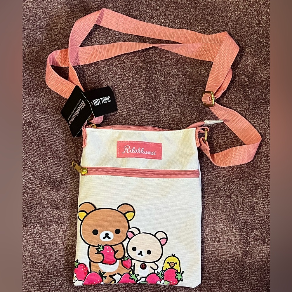 Rilakkuma Pink and White Satchel